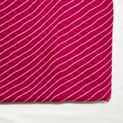 Pink Stripes Printed Georgette Fabric