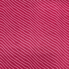 Pink Stripes Printed Georgette Fabric