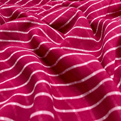 Pink Stripes Printed Georgette Fabric