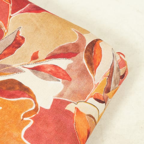 Multi Color Corduroy Printed Fabric