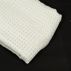 White Dyeable Chinon Chiffon Heat Set Fabric