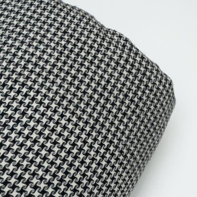 Black Color Tweed Fabric
