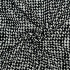 Black Color Tweed Fabric