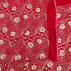 Rani Color Velvet Embroidered Fabric