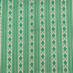 Green with White Color Cotton Acrylic Fabric