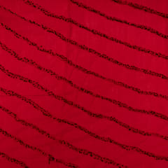 Red Color Cotton Cambric Dobby Fabric
