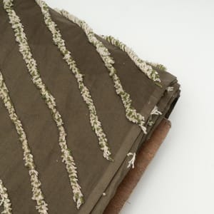 Olive Green Color Cotton Cambric Dobby Fabric