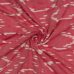 Gajree Color Cotton Ikat Fabric