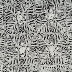 White Dyeable Hand Crochet Fabric (2 meter piece)