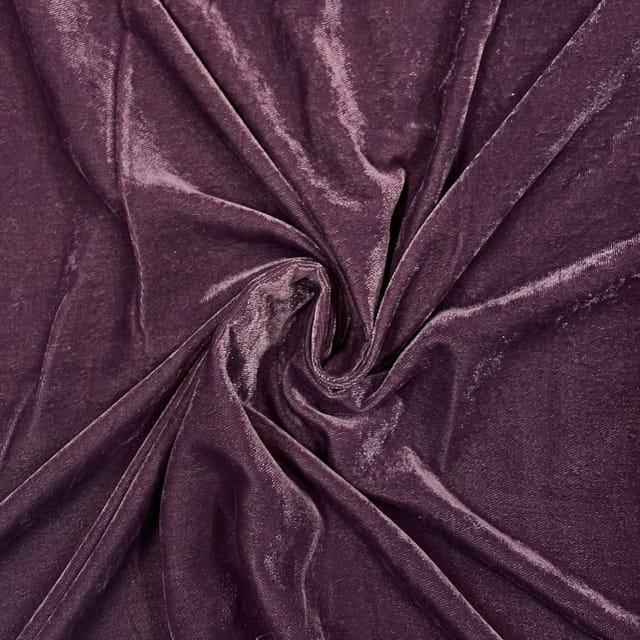 Purple Color Velvet Fabric