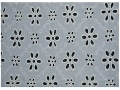 Kora Cotton Dyeable Diamond Pattern Chikankari Embroidered Fabric