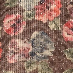 Brown Color High Quality Velvet Printed Fabric