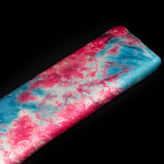 Multi Color Imported Satin Tie and Dye Printed Fabric