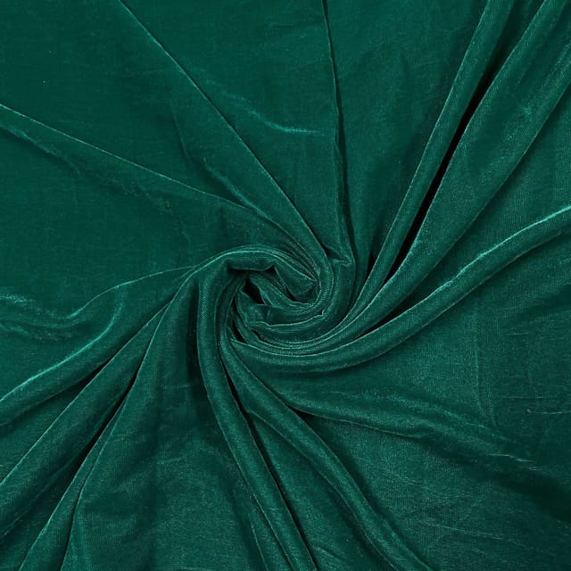 Sea Green Color Velvet Fabric