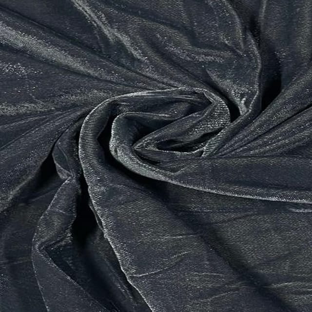 Grey Color Velvet Fabric