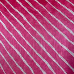 Pink Color Poly Tussar Printed Fabric