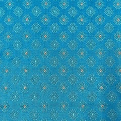 Blue Color Pure Silk Zari Fabric