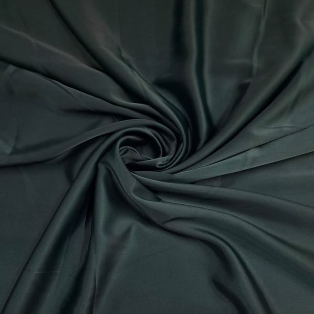 Black Color Crepe Satin Fabric