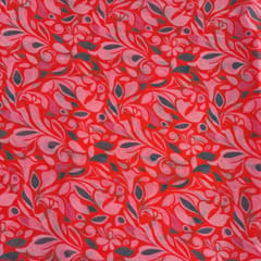 Multi Color Shimmer Georgette Printed Fabric
