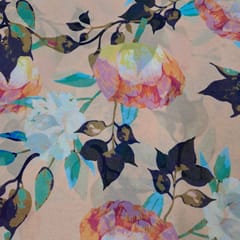 Multi Color Georgette Printed Fabric