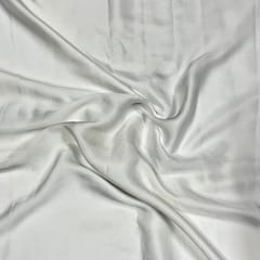 White Color Armani Satin Fabric