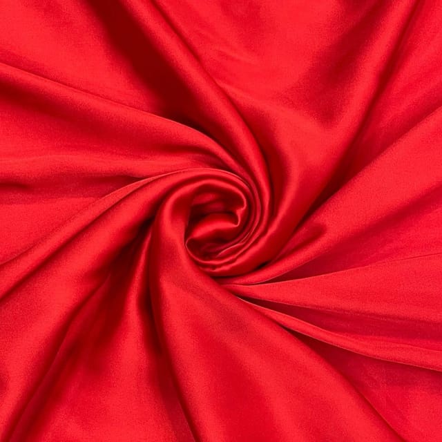 Red Color Armani Satin Fabric (N25)