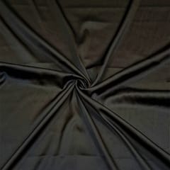 Black Color Armani Satin Fabric