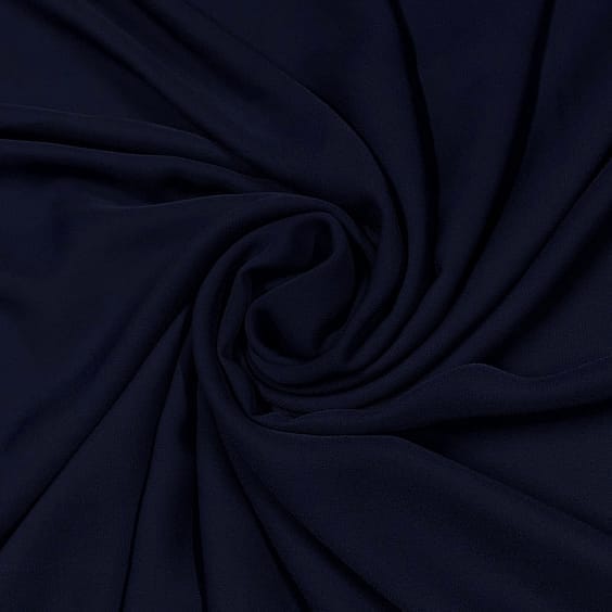 Dark Blue Color Heavy Georgette Fabric (N90D)