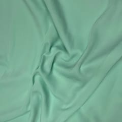 Sea Green Color Heavy Georgette Fabric (N91L)