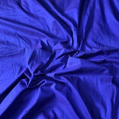 Royal Blue Color Cotton Silk Fabric