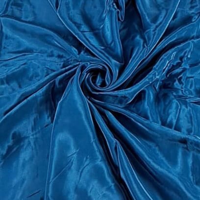 Peacock Blue Color Crepe Fabric (N66D)