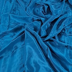 Peacock Blue Color Crepe Fabric (N66D)