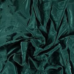 Bottle Green Color Crepe Fabric