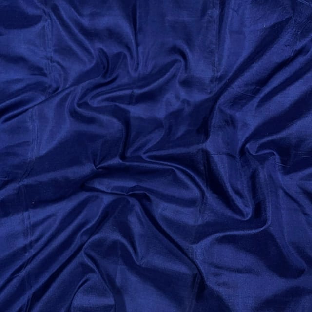 Blue Color Pure Silk Fabric