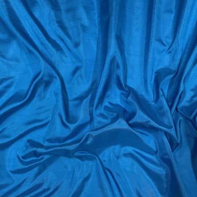 Blue Color Pure Silk Fabric