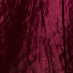 Wine Color Lycra Velvet Fabric