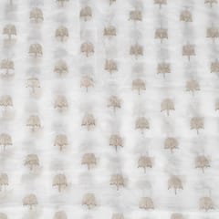 Dyeable Viscose Organza Embroidered Fabric