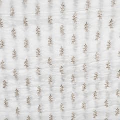 Dyeable Chinon Embroidered Fabric