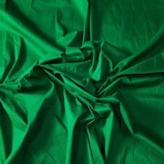 Green Color Cotton Silk Fabric