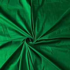Green Color Cotton Silk Fabric