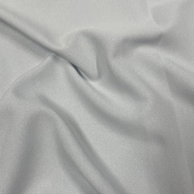 Light Grey Color Moss Crepe Fabric (N701)