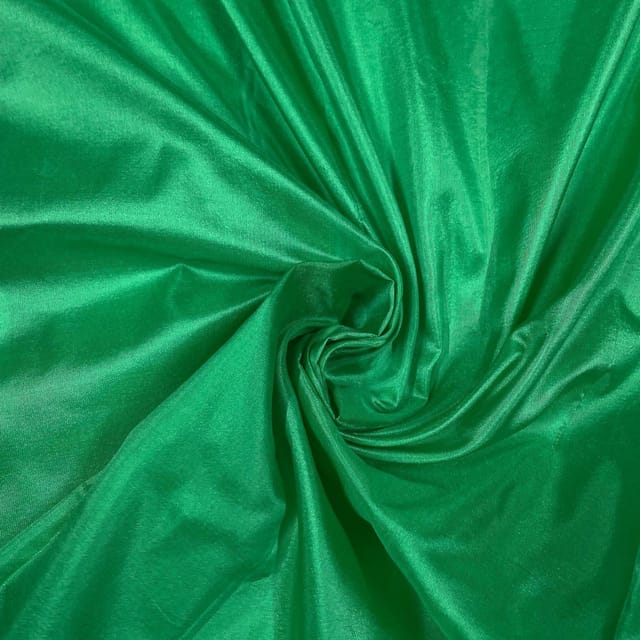 Green Color Pure Silk Fabric