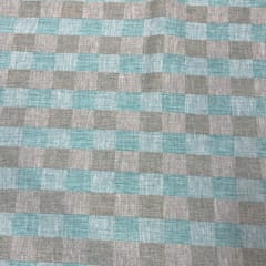Sea Green Color Yarn Dyed Cotton Fabric