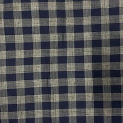 Navy Blue Color Yarn Dyed Cotton Fabric