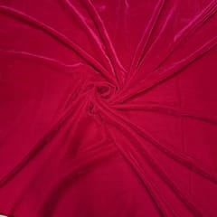 Hot Pink Color Velvet Fabric