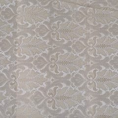 Cream Color Semi Brocade Fabric