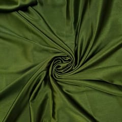 Mehendi Green Color Poly Satin Fabric