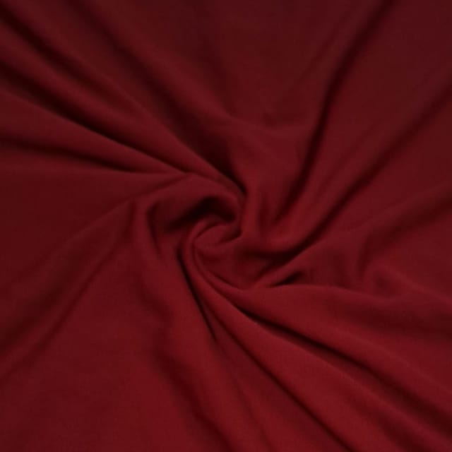 Maroon Color Cross Georgette Fabric (N27D)