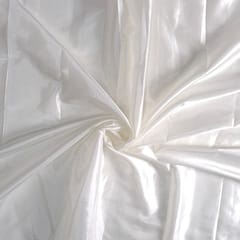 White Color Poly Silk Fabric