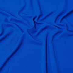 Royal Blue Color Moss Crepe Fabric (N50)